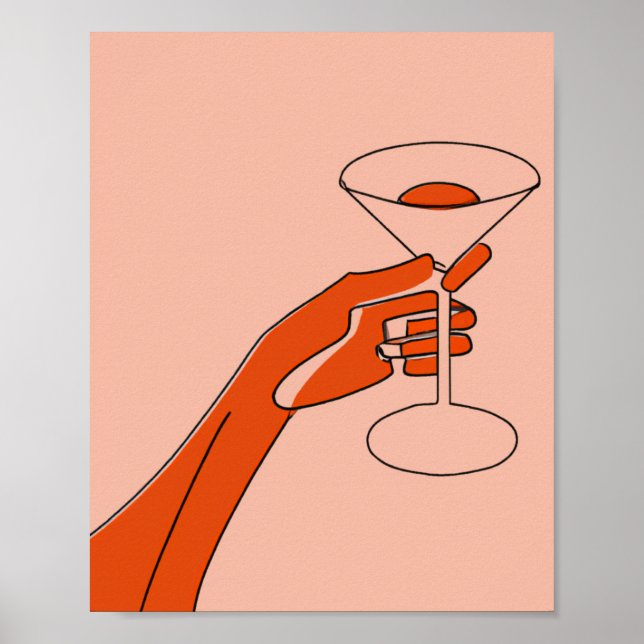 Poster martini cheers (Frente)