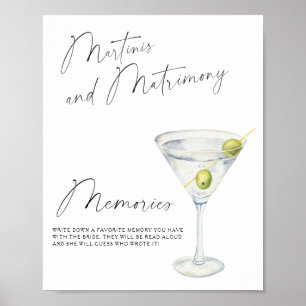 Poster Martini Memórias do Chá de panela com a noiva