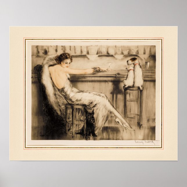 Poster Martini por Louis Icart (Frente)