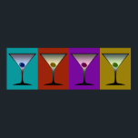 Póster Martinis 22<br><div class="desc">Poster de arte martini suave e colorida.</div>