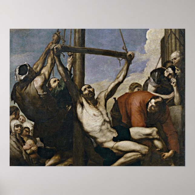 Póster Martírio da Rua Philip por Jusepe de Ribera (Frente)