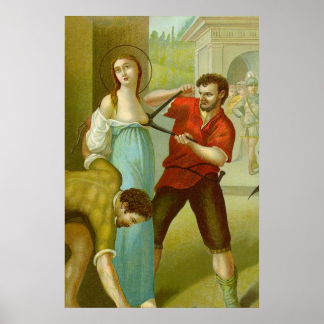 Poster Martírio de Santa Ágata (M 003) (Frente)