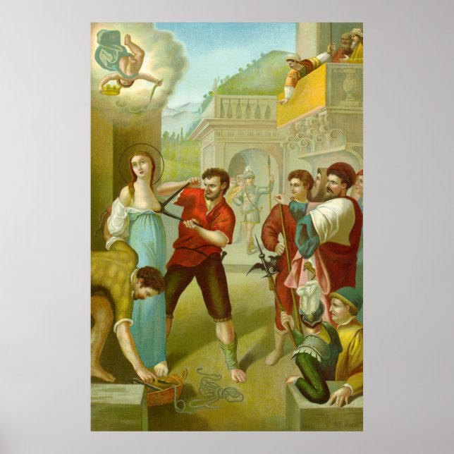 Poster Martírio de Santa Ágata (M 003) (Frente)
