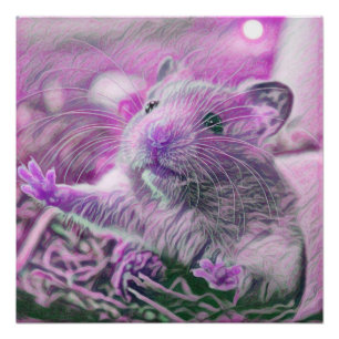 Póster martmix animal- hamster