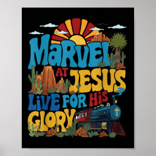 Poster Marvel At Jesus Vbs 2025 Viva Para A Glória De Jes