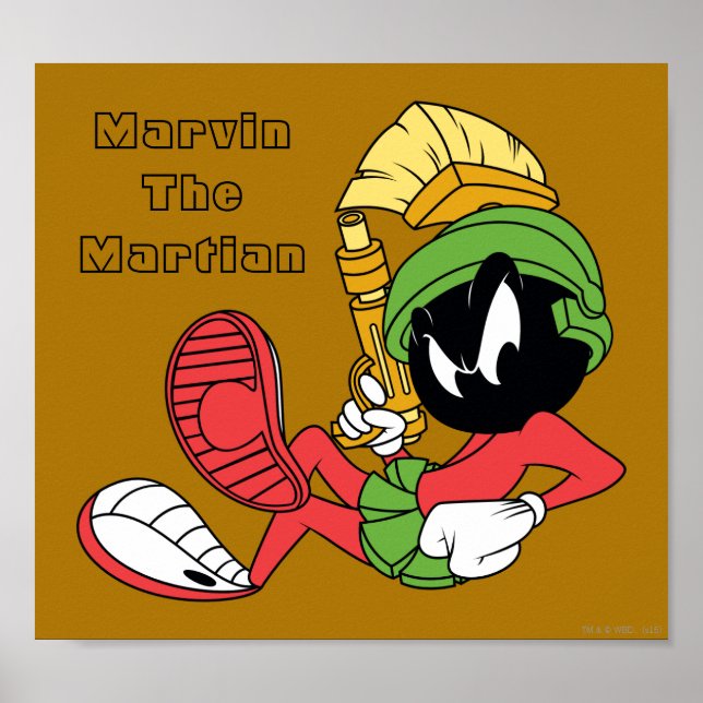 Póster MARVIN, MARTIAN™ REFINANDO COM Laser (Frente)