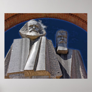 Póster Marx e Engels
