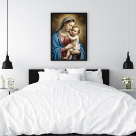 Poster Mary And Baby Jesus