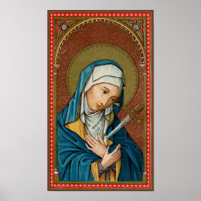 Poster Mary as Mater Dolorosa (Mãe das Tristezas) (SAU20) (Frente)