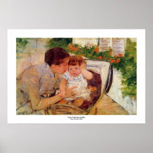 Póster Mary Cassatt.1881.Susan Comforting the Baby impres