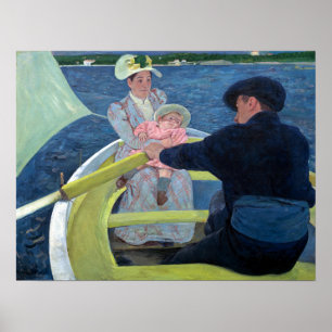 Poster Mary Cassatt, A Festa Barco