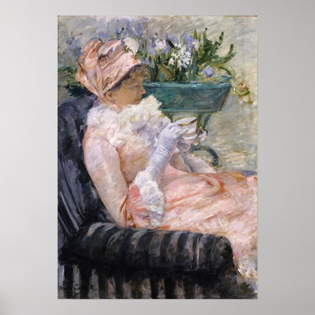 Poster Mary Cassatt - A Taça do Chá (Frente)