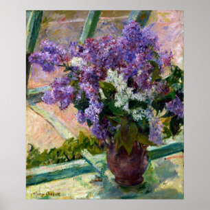 Poster Mary Cassatt Lilacs em uma janela