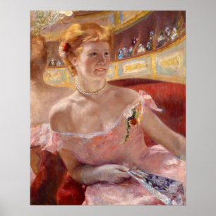 Poster Mary Cassatt - Mulher com Colar de Pérolas num cam