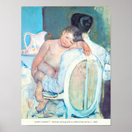Poster Mary Cassatt Mulher sentada com armas infantis CC1