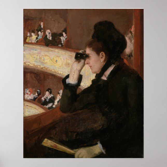 Poster Mary Cassatt - No camarote (Frente)