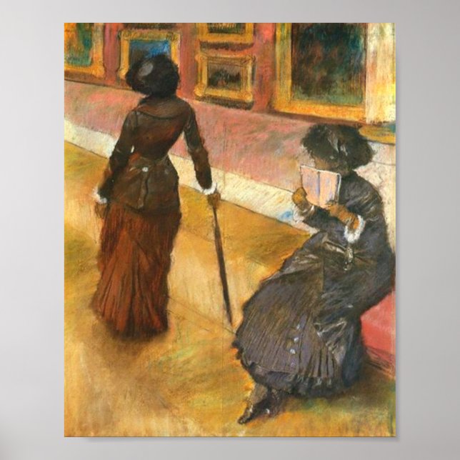 Poster Mary Cassatt no Museu do Louvre Paris, por Degas (Frente)