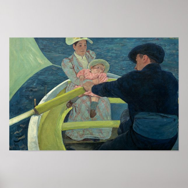 Poster Mary Cassatt - O Partido do Barco (Frente)