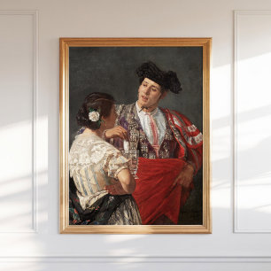 Poster Mary Cassatt Panal para o Bullcaça Vintage