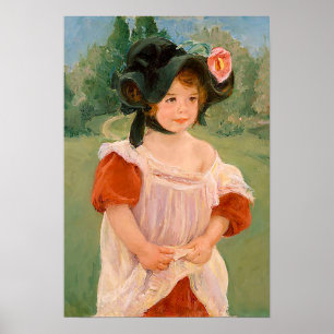 Póster Mary Cassatt "Primavera: Margot em um jardim"