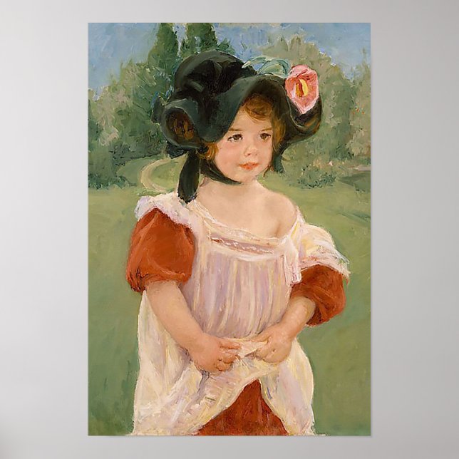 Póster Mary Cassatt "Primavera: Margot em um jardim" (Frente)