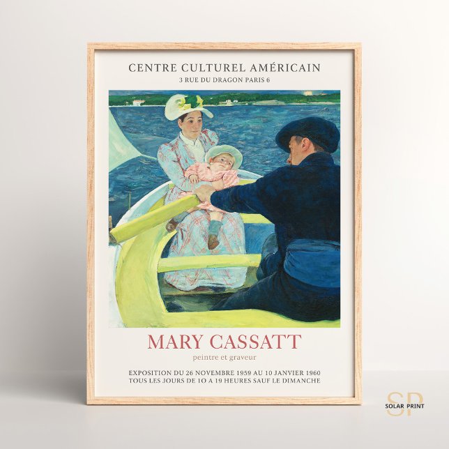 Poster Mary Cassatt The Barco Party Impressionist Art (Criador carregado)