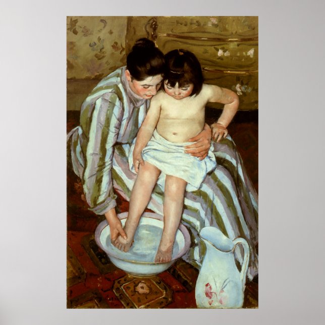 Póster Mary Cassatt's The Child's Bath (cerca de 1892) (Frente)