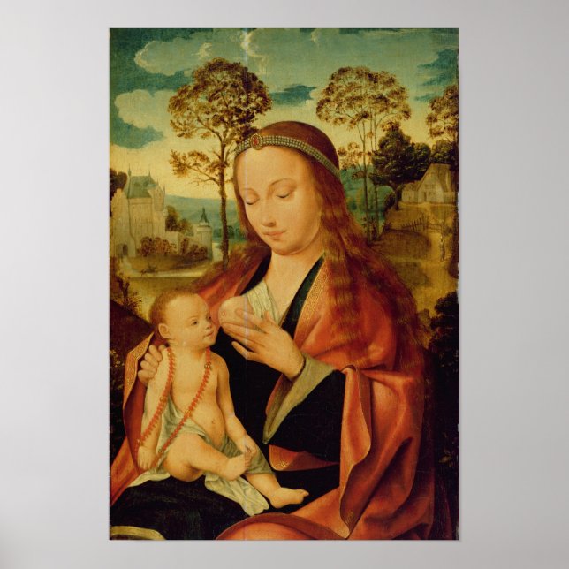 Póster Mary com a Criança Cristo, início do século XVI (Frente)