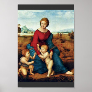 Poster Mary com criança e John The Baptist do cristo