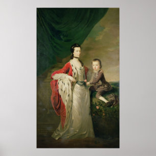 Póster Mary, condessa de Shaftsbury e seu filho