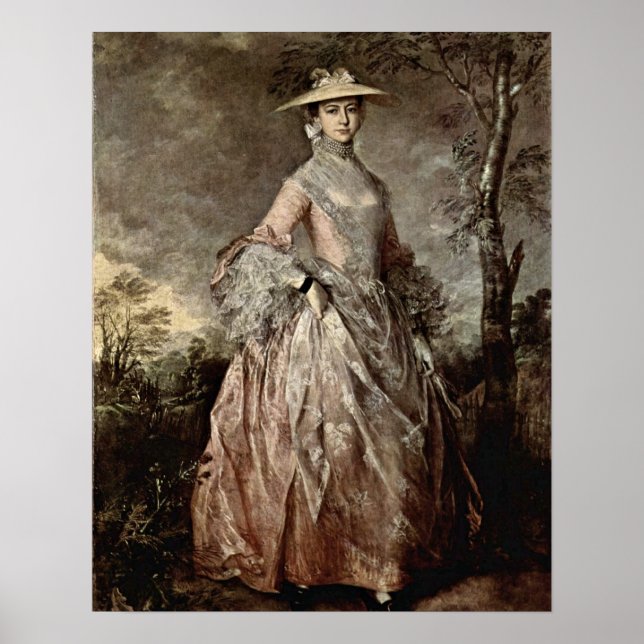 Póster Mary Countess Howe por Thomas Gainsborough (Frente)