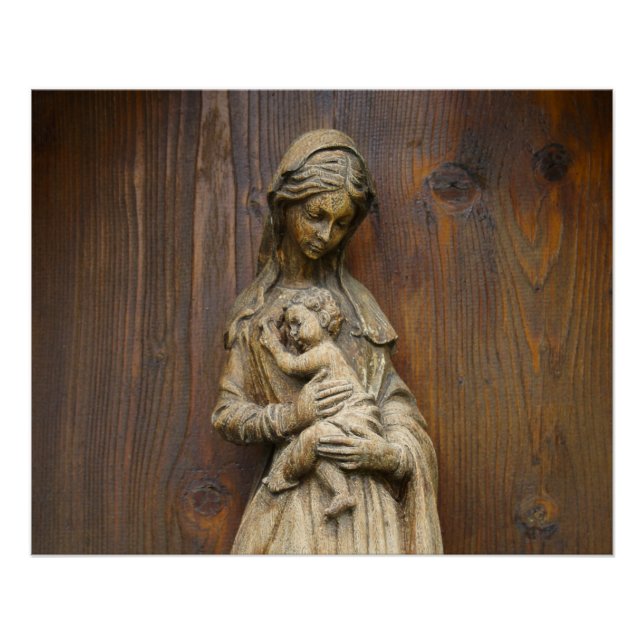 Póster Mary E Baby Jesus (Frente)