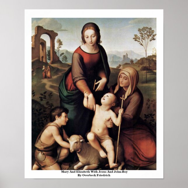 Poster Mary E Elizabeth Com Jesus E John-Boy (Frente)