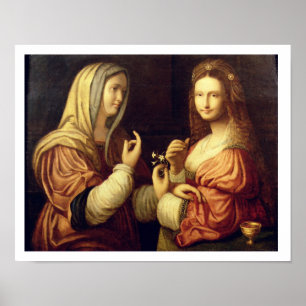 Póster Mary e Martha (óleo no painel)