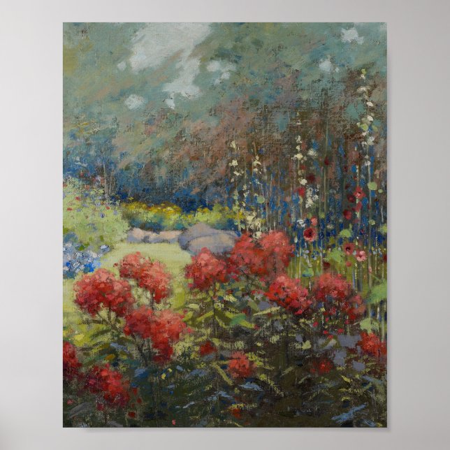 Poster Mary Hiester Reid - Um Jardim Em Setembro (Frente)