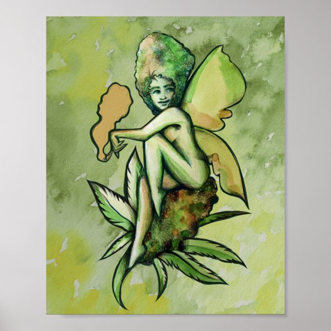 Poster Mary Jane Fairy Green Goddese Toker (Frente)