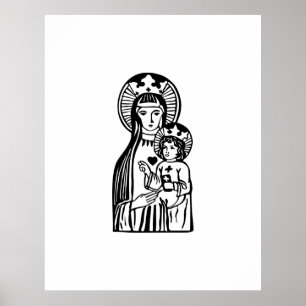 Poster Mary & Jesus