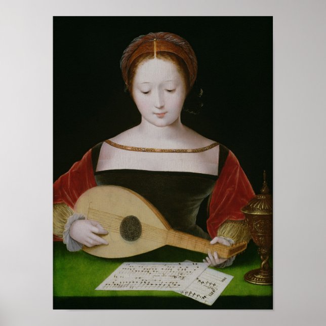 Póster Mary Magdalene Jogando Lute (Frente)