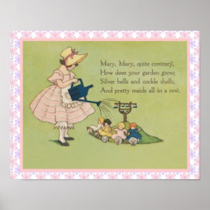 Póster Mary Mary Maria Rhyme De Enfermeiro Muito Contrár