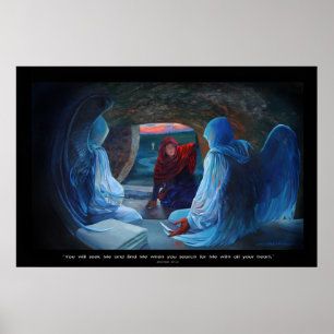 Póster Mary no túmulo do cristo