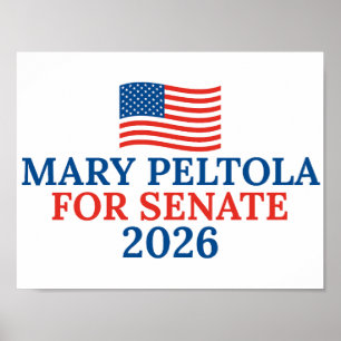 Poster Mary Peltola para Senado Eleição 2026 Alasca