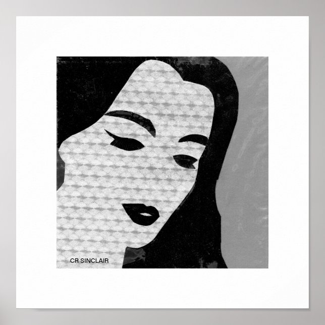 Poster Mary the MODERN (gray) by CR SINCLAIR (Frente)