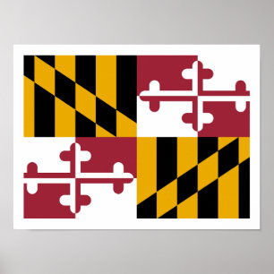 Poster Maryland Flag