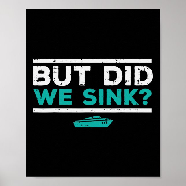 Poster Mas Afundamos o Barco Piada Divertida de Pontão Do (Frente)