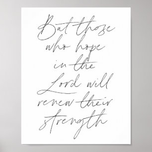 Poster Mas aqueles que esperam pelo Senhor irão renovar s