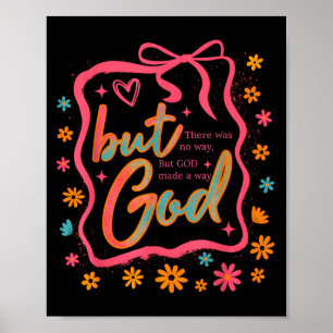 Poster Mas Deus Fez Um Caminho Versículo Bíblico Fé Crist