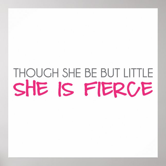 Poster Mas Ela É Pequena Ela É Terrível (Frente)