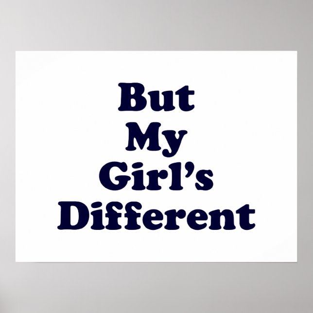 Poster Mas minha garota é diferente (Frente)