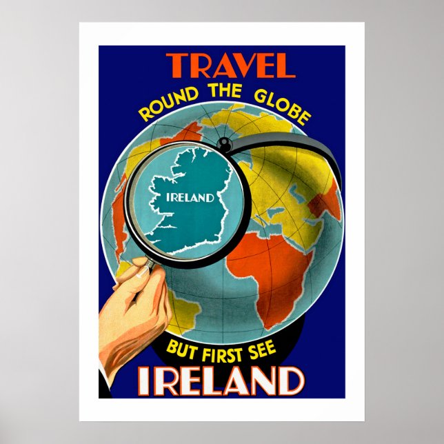 Póster Mas primeiro veja a Irlanda! (Frente)