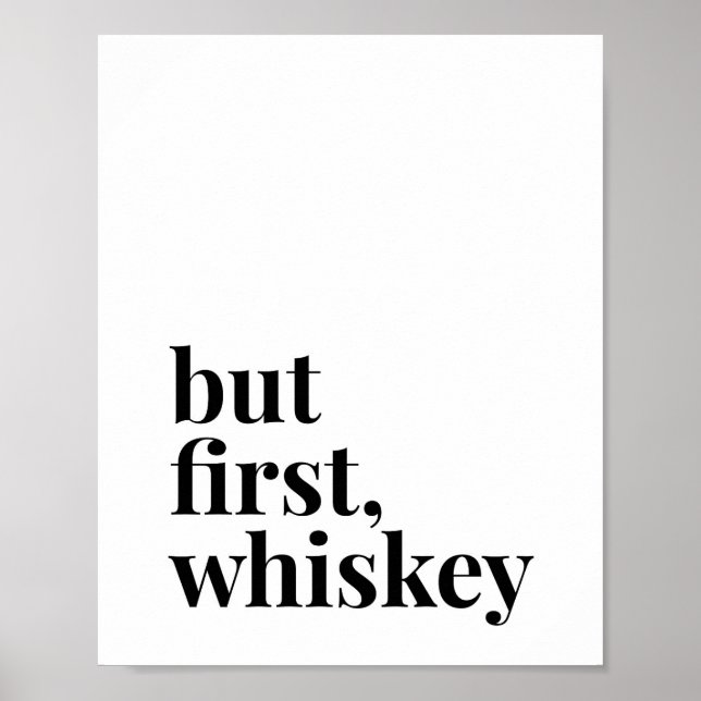 Poster Mas Primeiro Whiskey (Frente)